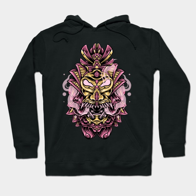 Demon samurai Hoodie by Bayuktx